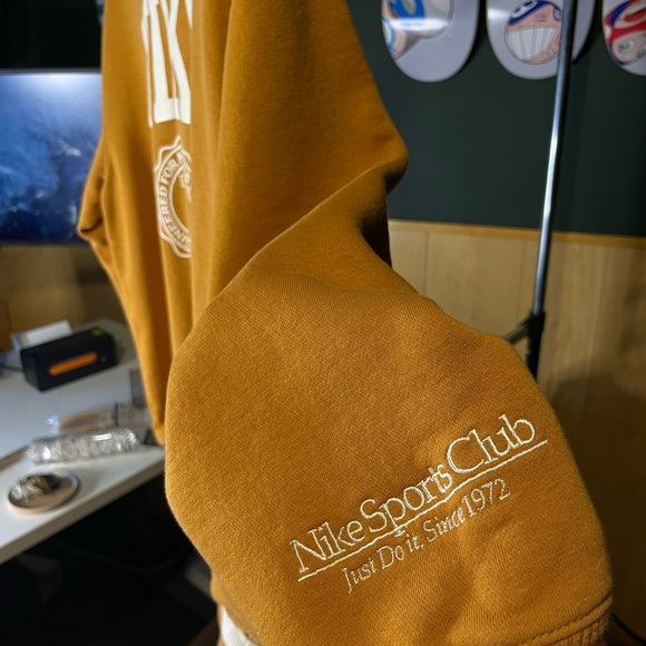 Nike Pheonix Fleece Heritage Fleece Oversized Crew Neck Sweatshirt Women size S - Picture 3 of 7